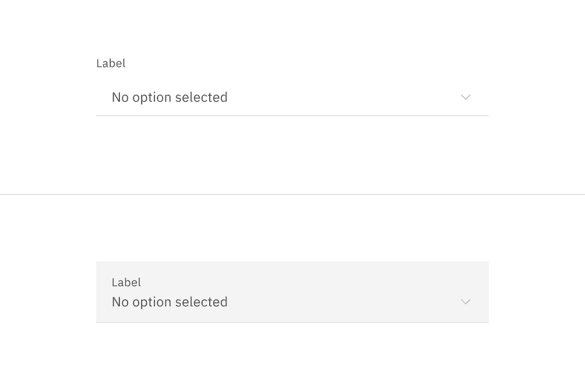 Read-only content for a dropdown with no selection. Read-only content for a dropdown with no selection.