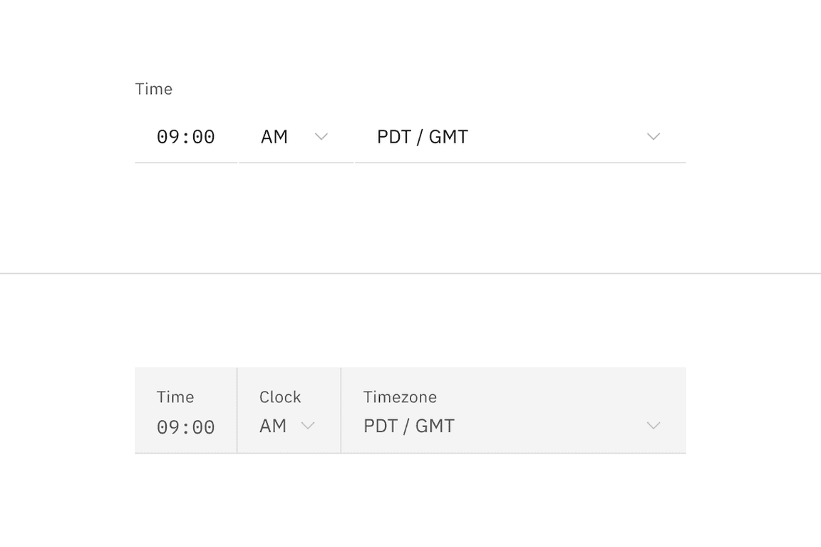 Read-only state for default and fluid time picker icon signifiers. Read-only state for default and fluid time picker icon signifiers.